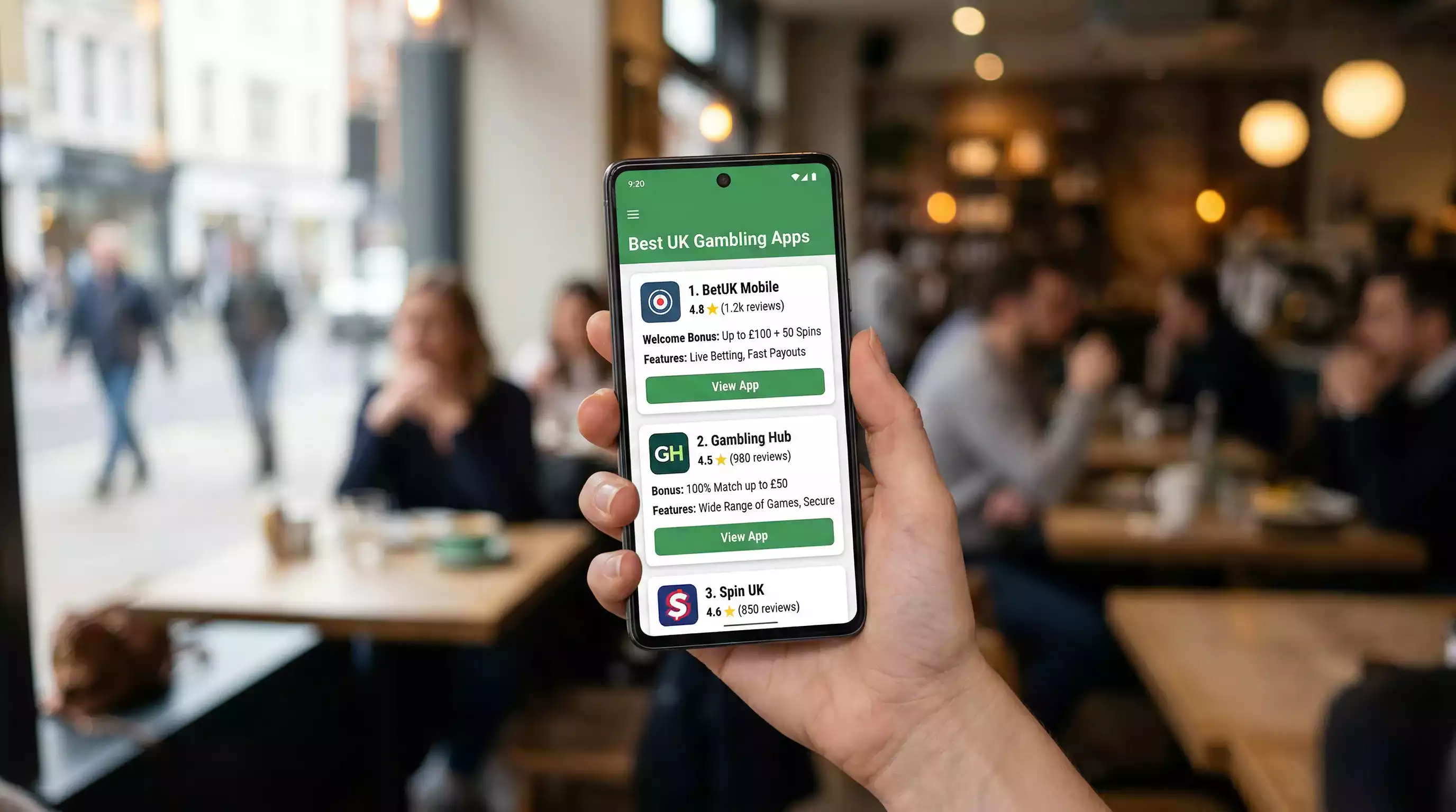 Best UK gambling apps for mobile betting on smartphone screen